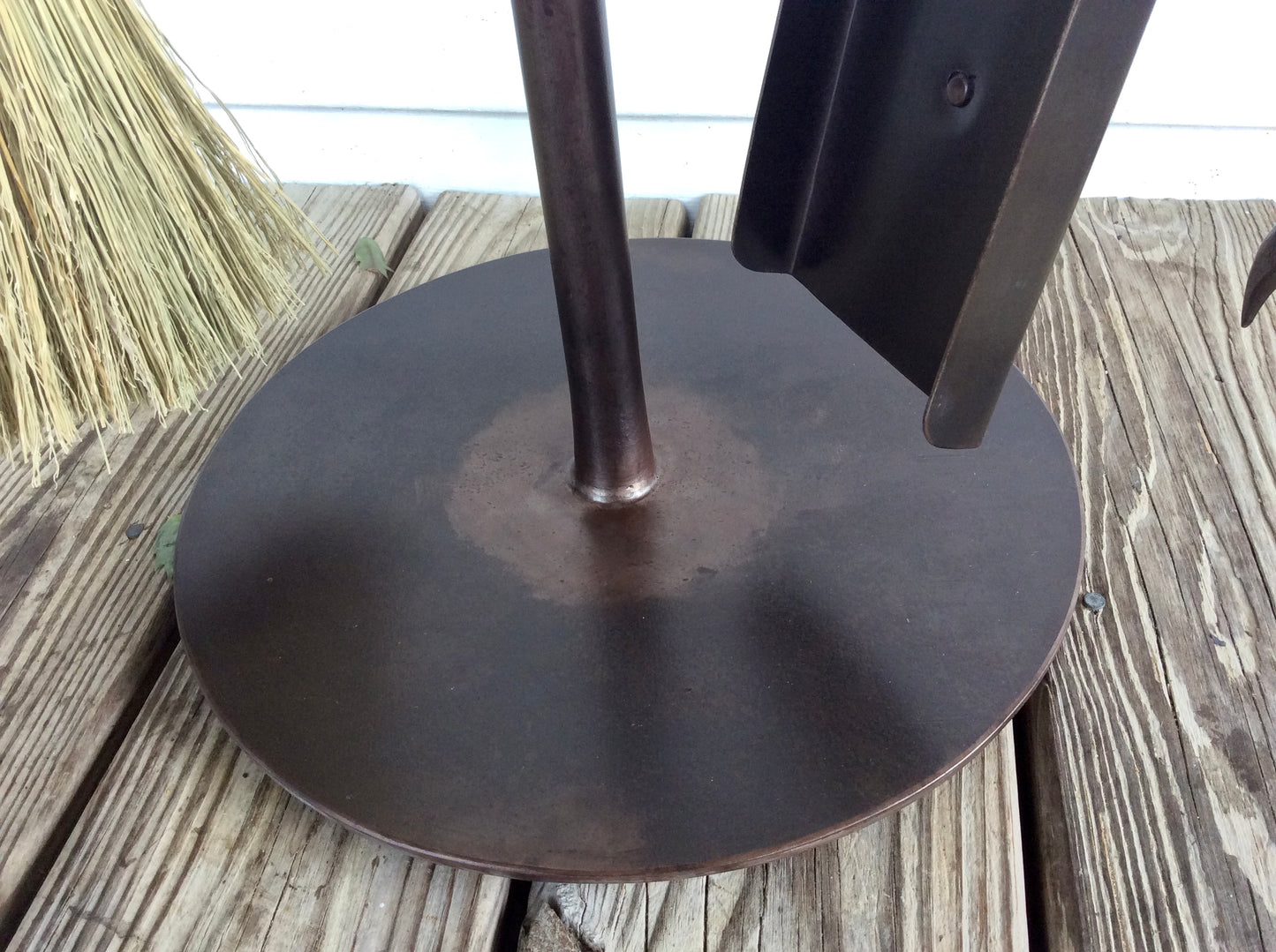Custom Forged Iron Fire Tool Set with Stand